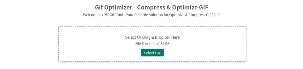 Gif Optimizer 화면