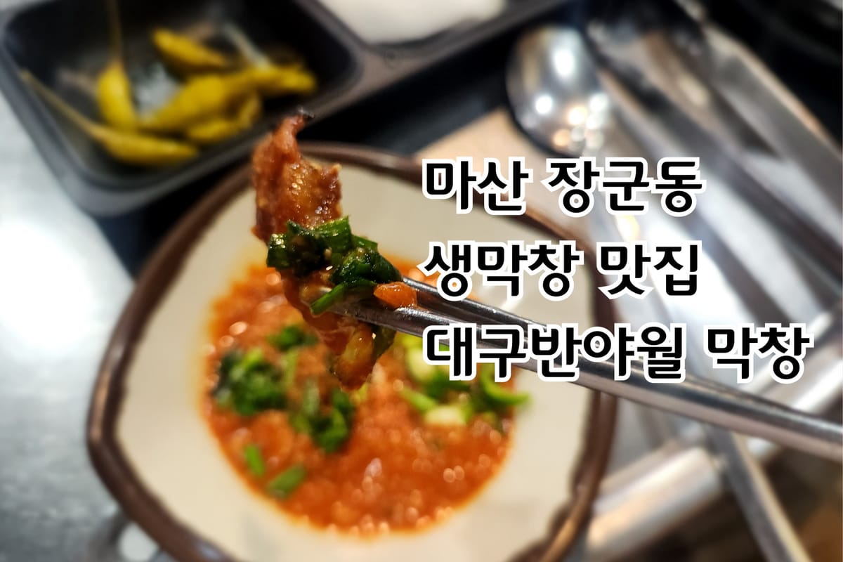 마산 장군동 생막창 맛집 대구반야월막창