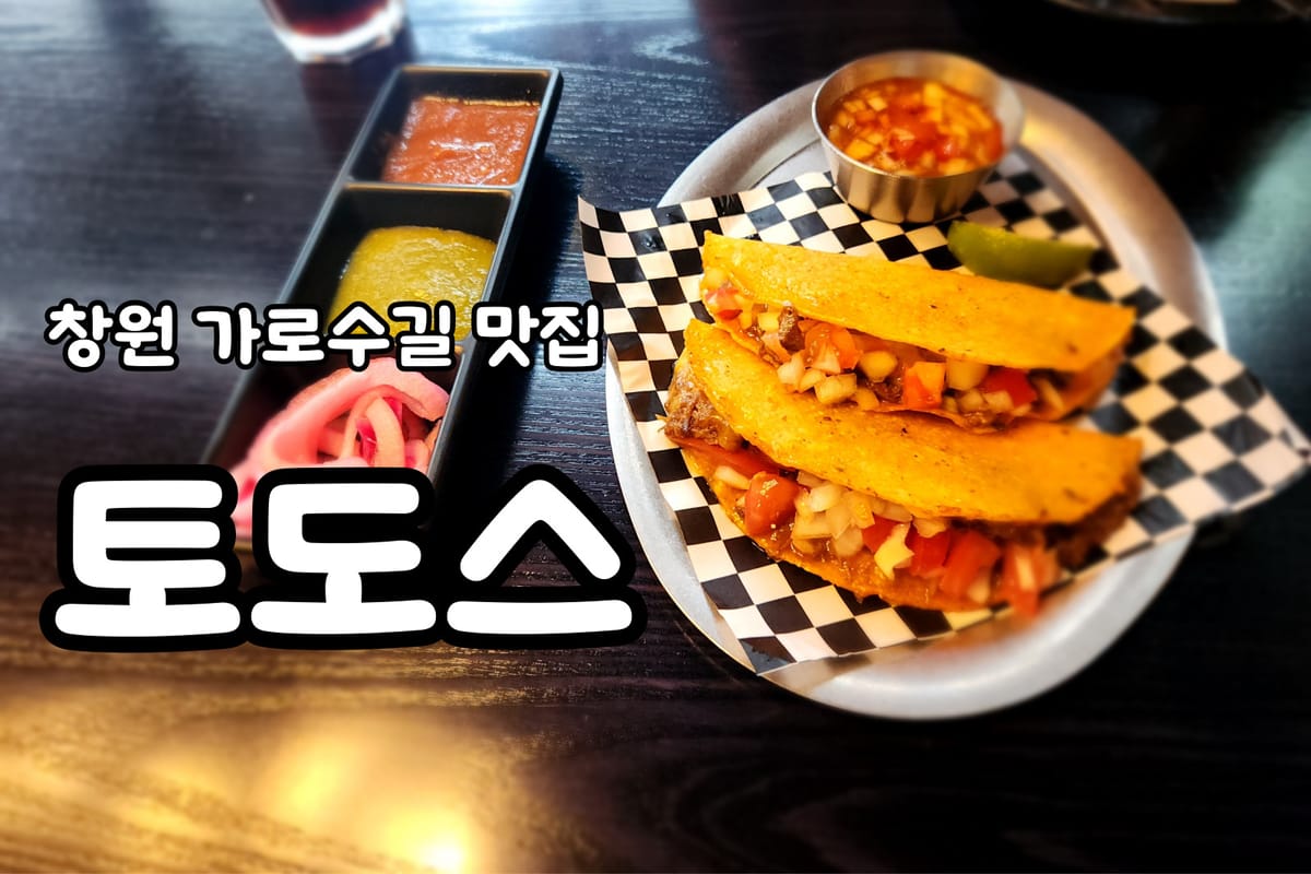 창원 가로수길 데이트 코스 타코 맛집 토도스