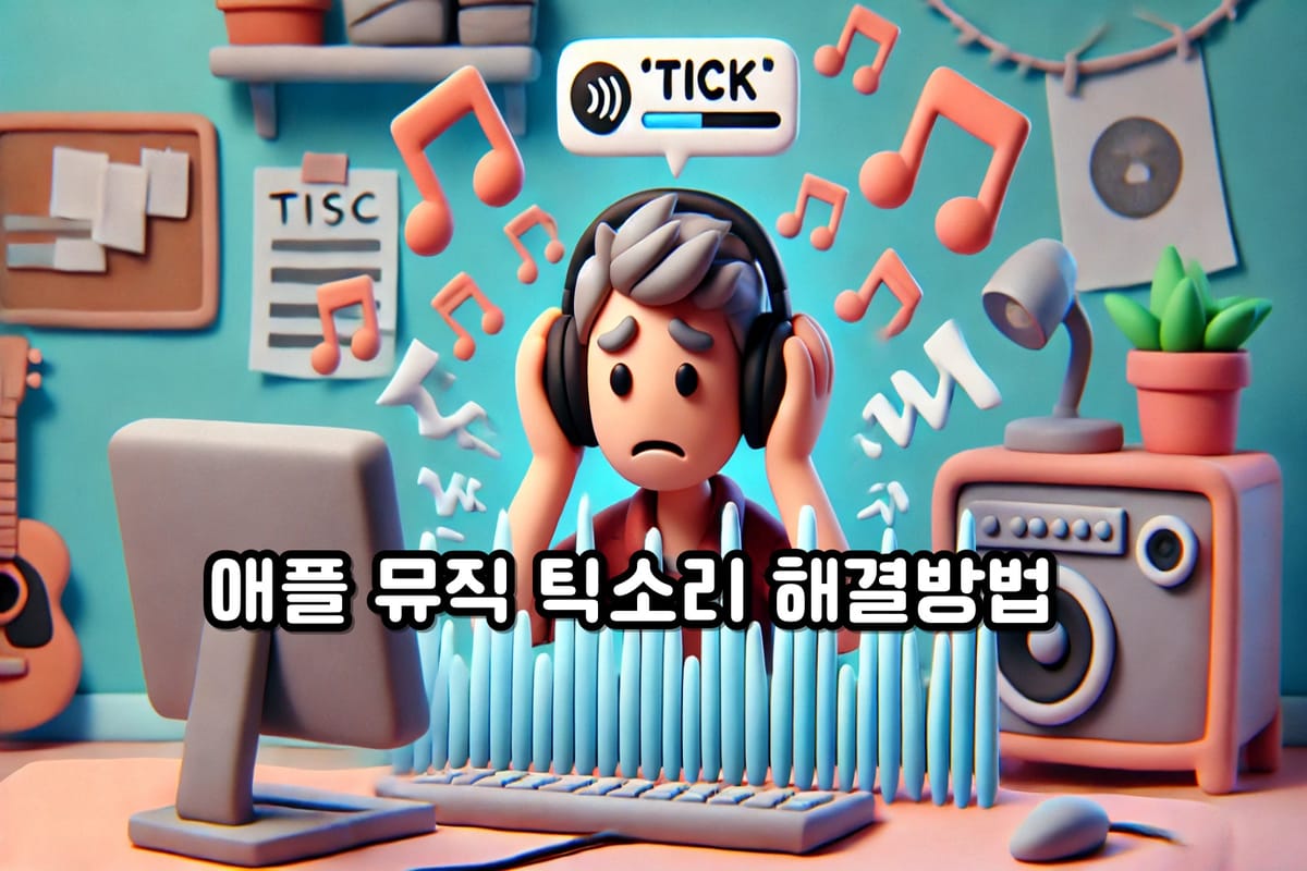 애플 뮤직 '틱' 소리 문제 해결 방법