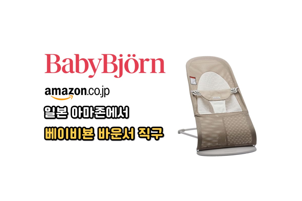 베이비뵨(BabyBjörn) 바운서 일본 직구 방법