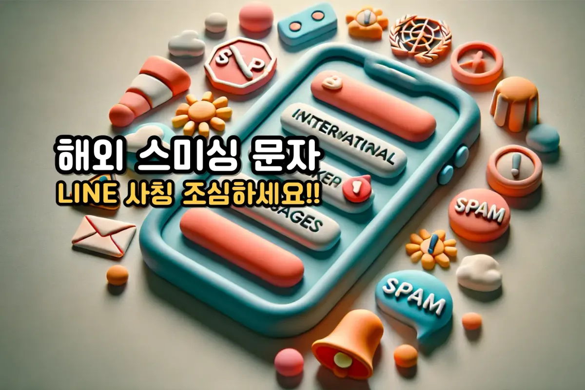 국외발신 LINE 스미싱 피싱 주의 가이드