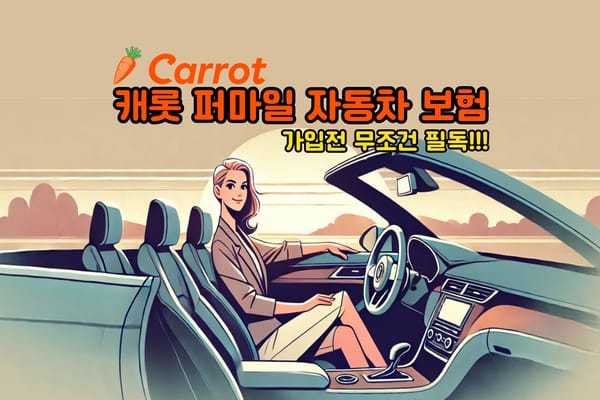 캐롯 퍼마일 자동차보험, 합리적인 보험료로 경제적 혜택을 누리세요