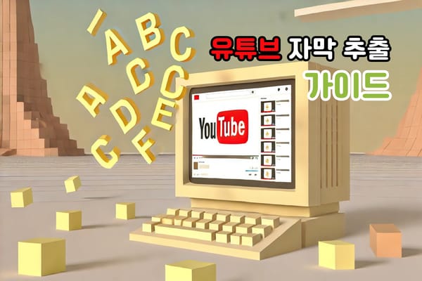 유튜브 영상 자막을 텍스트로 추출하는 방법 완벽 가이드